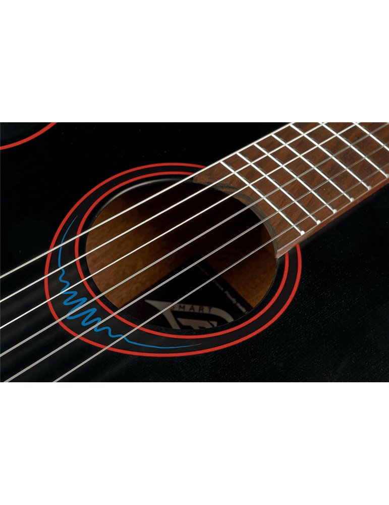 GUITARRA ACÚSTICA LÂG TRAVEL NYLON  A/E BLUE WAVE 1