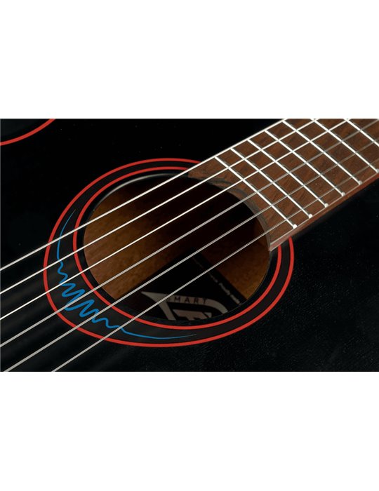 GUITARRA ACÚSTICA LÂG TRAVEL NYLON  A/E BLUE WAVE 1