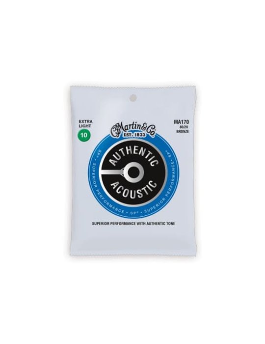 JUEGO ACÚSTICA AUTHENTIC SP BRONZE 80/20 EXTRA LIGHT 10-47