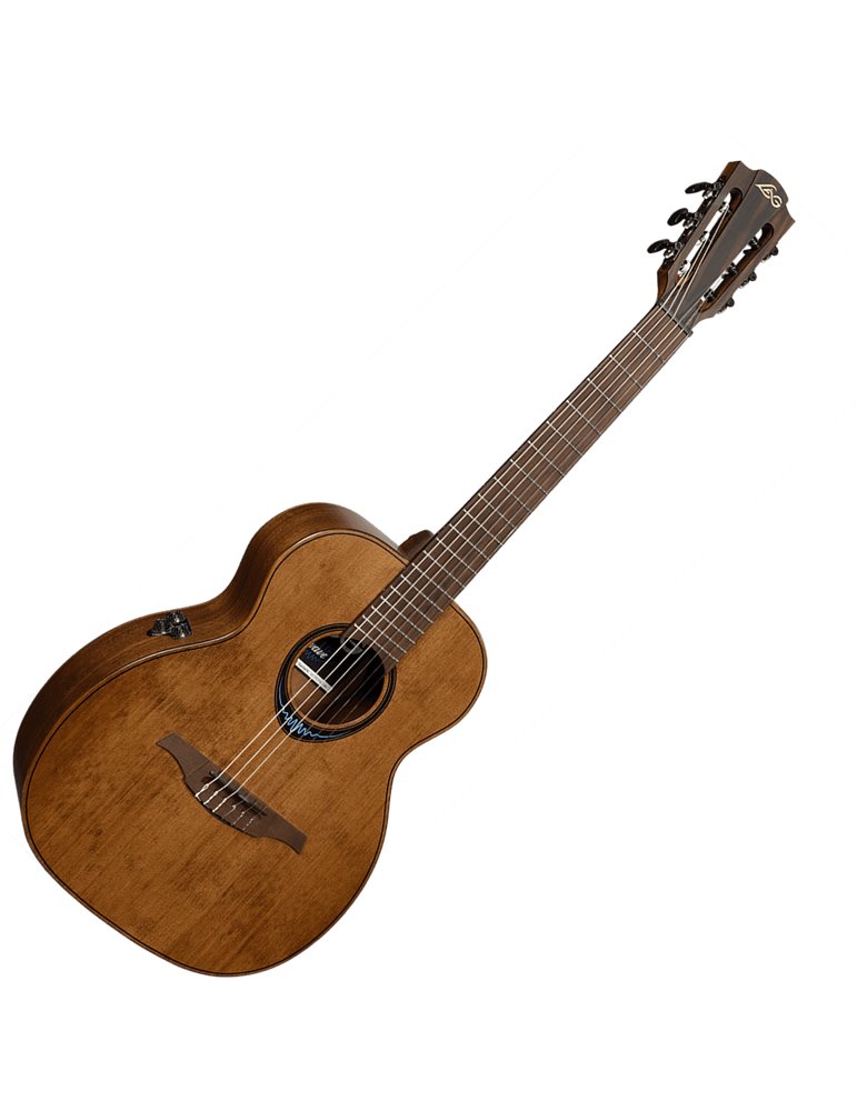 GUITARRA ACÚSTICA LÂG TRAVEL NYLON A/E BLUE WAVE 1 - MARRÓN
