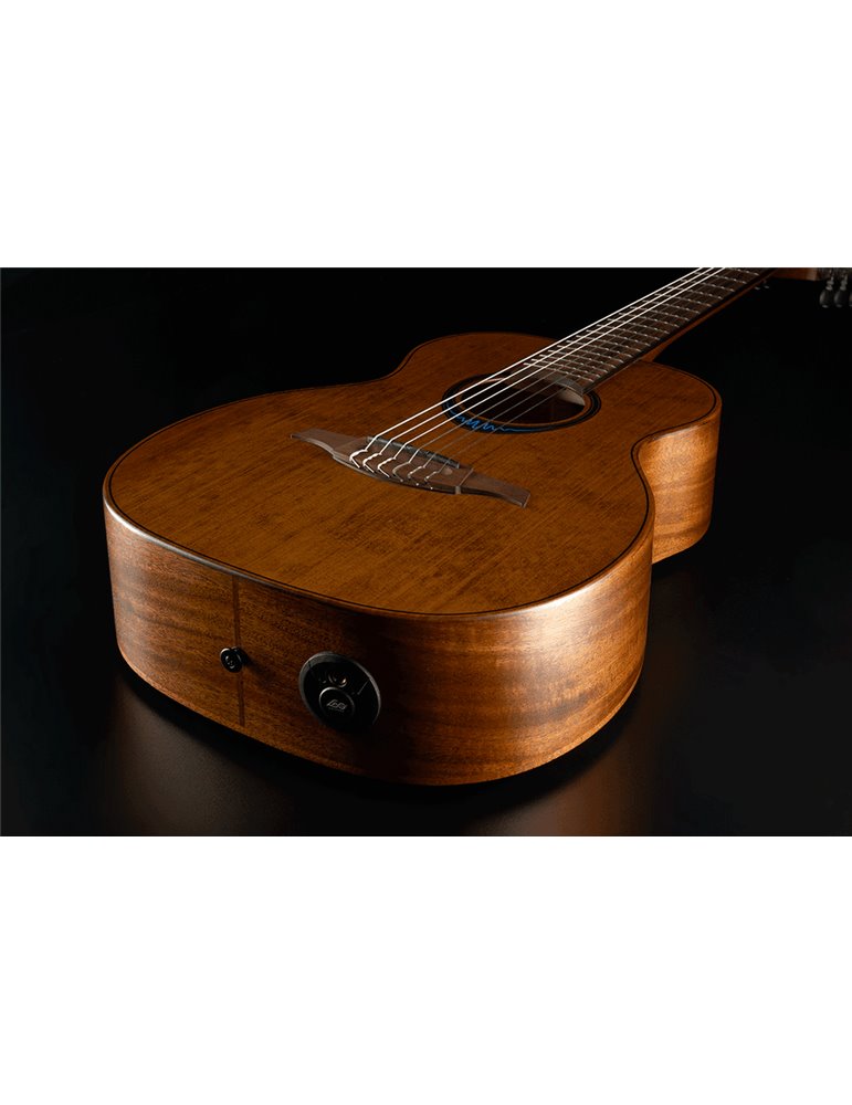 GUITARRA ACÚSTICA LÂG TRAVEL NYLON A/E BLUE WAVE 1 - MARRÓN