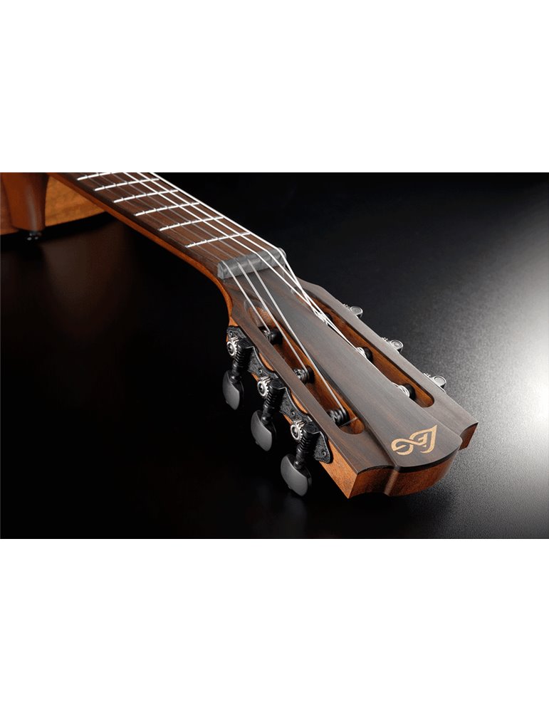 GUITARRA ACÚSTICA LÂG TRAVEL NYLON A/E BLUE WAVE 1 - MARRÓN