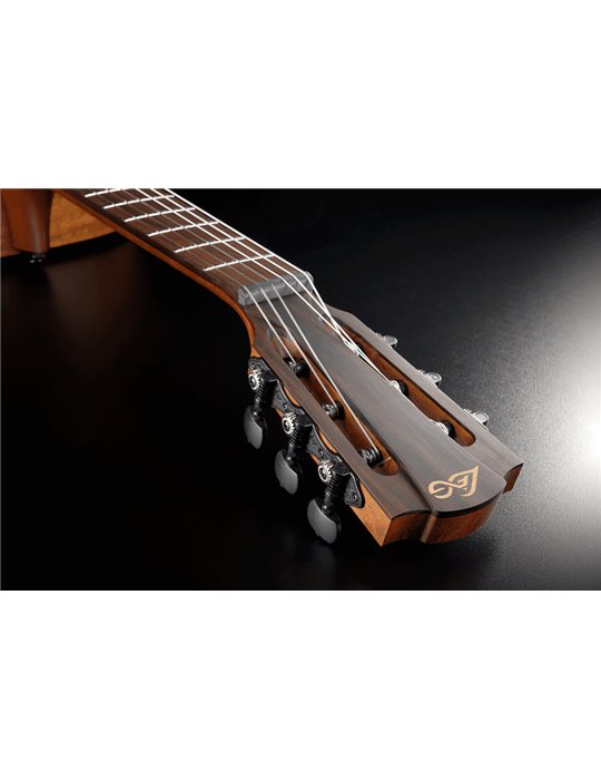 GUITARRA ACÚSTICA LÂG TRAVEL NYLON A/E BLUE WAVE 1 - MARRÓN