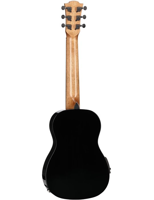GUITARRA LAG TIKI UKU A/E CON FONDO ARQUEADO 