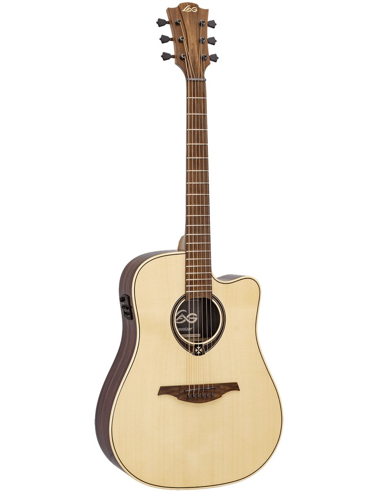 GUITARRA ACÚSTICA LÂG DREADNOUGHT CUTAWAY TRAMONTANE 218 A/E - NATURAL