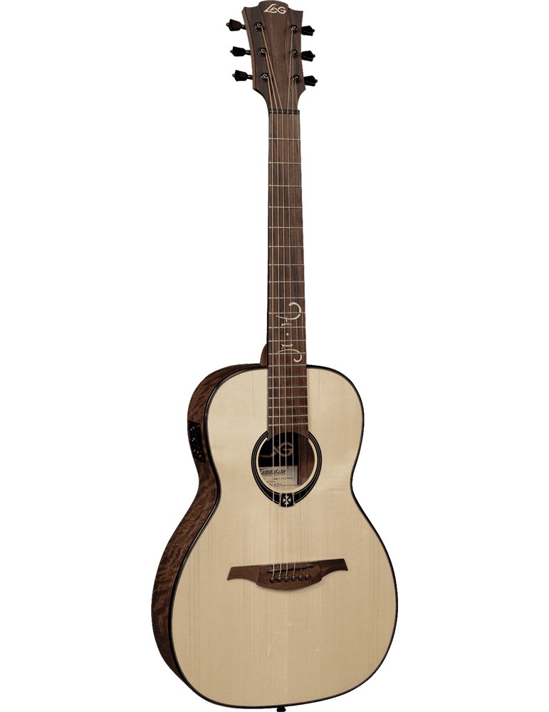 GUITARRA ACÚSTICA LÂG PARLOR MICHEL HAUMONT T318 A/E - NATURAL