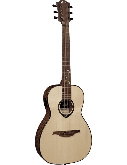 GUITARRA ACÚSTICA LÂG PARLOR MICHEL HAUMONT T318 A/E - NATURAL