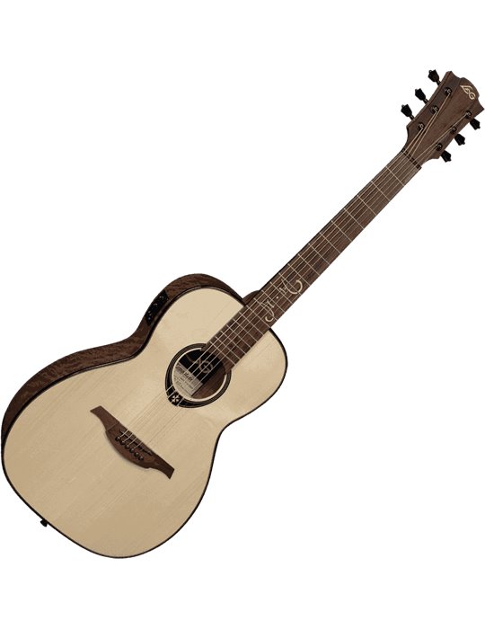 GUITARRA ACÚSTICA LÂG PARLOR MICHEL HAUMONT T318 A/E - NATURAL