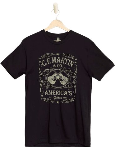 CAMISETA DUAL GUITAR - NEGRA (S)