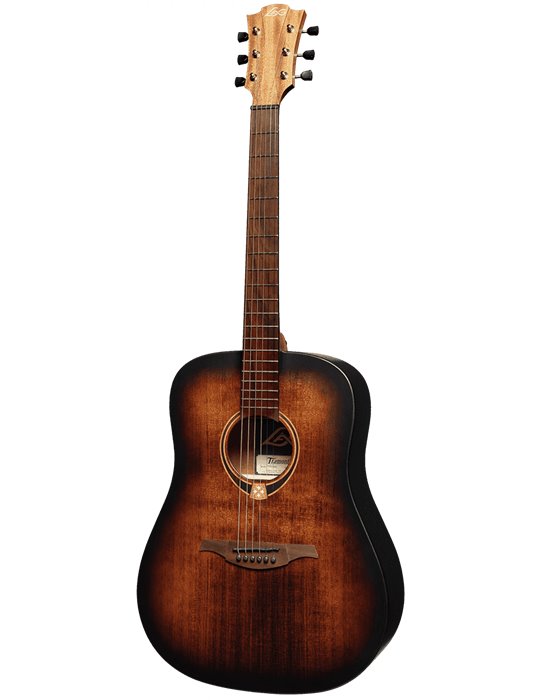 GUITARRA ACÚSTICA LÂG DREADNOUGHT TRAMONTANE 70 - BLACK & BROWN