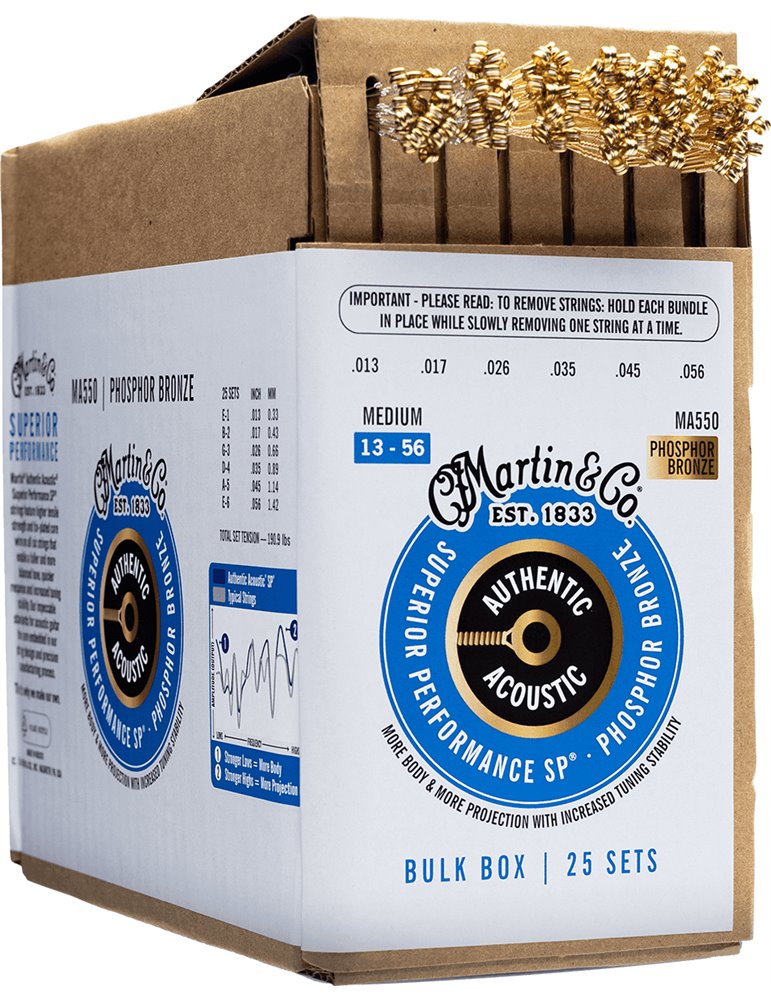 BULK BOX - 25 JUEGOS MA535 P.BRONZE / .013 .056