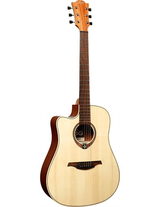 GUITARRA ELECTRO-ACUSTICA LAG DREADNOUGHT CUTAWAY NATURAL ZURDOS