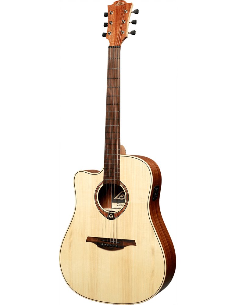 GUITARRA ELECTRO-ACUSTICA LAG DREADNOUGHT CUTAWAY NATURAL ZURDOS
