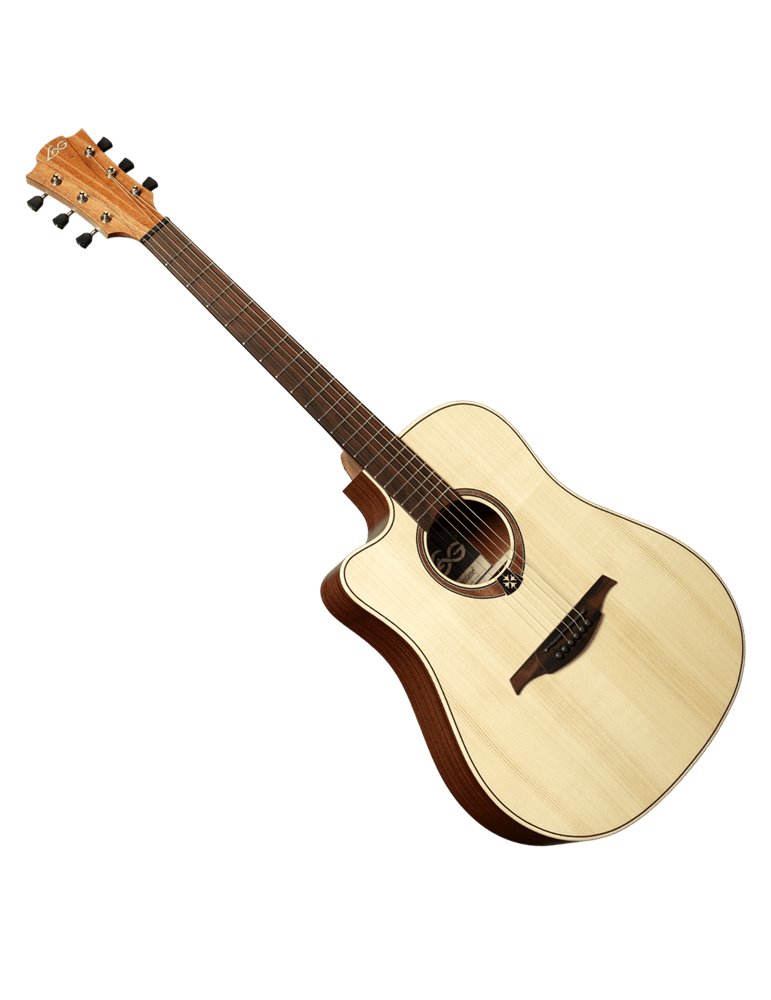 GUITARRA ELECTRO-ACUSTICA LAG DREADNOUGHT CUTAWAY NATURAL ZURDOS