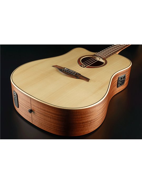 GUITARRA ELECTRO-ACUSTICA LAG DREADNOUGHT CUTAWAY NATURAL ZURDOS