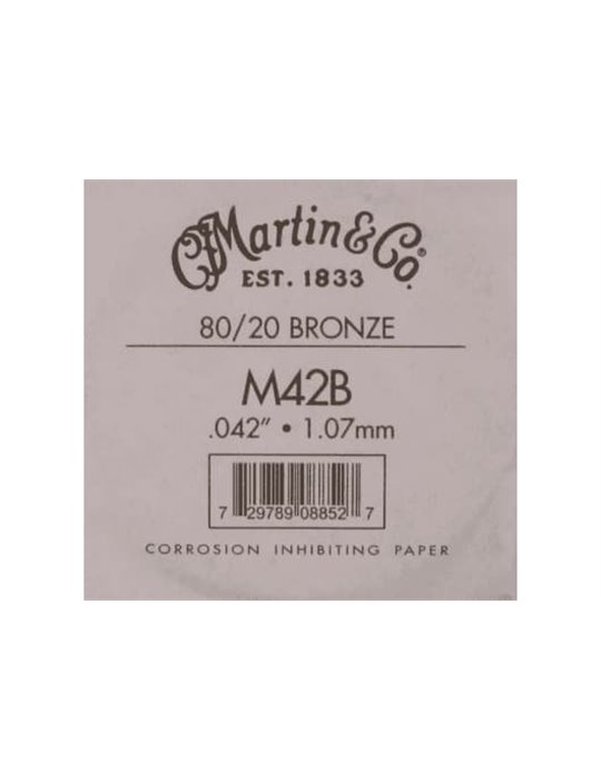 CUERDA ACÚSTICA ENTORCHADA - BRONZE 80/20 - 042