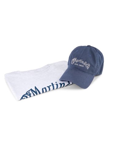 PACK CAMISETA CF MARTIN GRIS + GORRAS AZUL ((M)