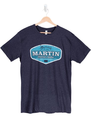 CAMISETA MARTIN RETRO AMERICA´S GUITAR NAVY (L)