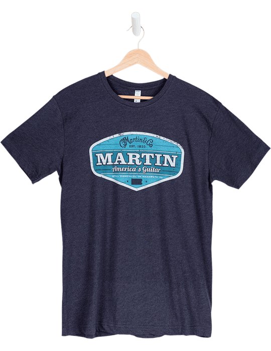 CAMISETA MARTIN RETRO AMERICA´S GUITAR NAVY (L)