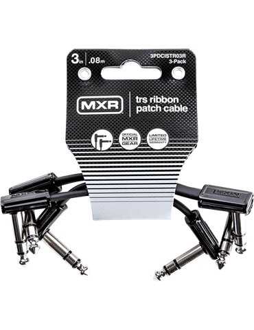 CABLE MXR® RIBBON PATCH TRS 8 cm - Pack de 3
