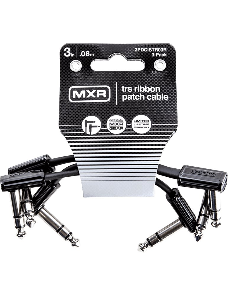 CABLE MXR® RIBBON PATCH TRS 8 cm - Pack de 3