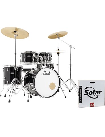 KIT ROADSHOW 2016B/1007T/1208T/1414F + 1455S Herrajes, Sillín & 3 Platos Solar- Jet Black