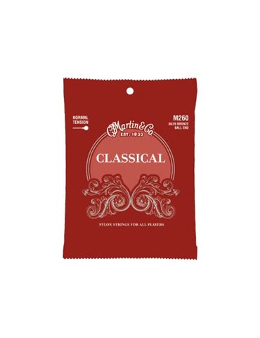 JUEGO NYLON CLASSICAL CLEAR & SILVER (Ball End) TENSIÓN NORMAL 28-43