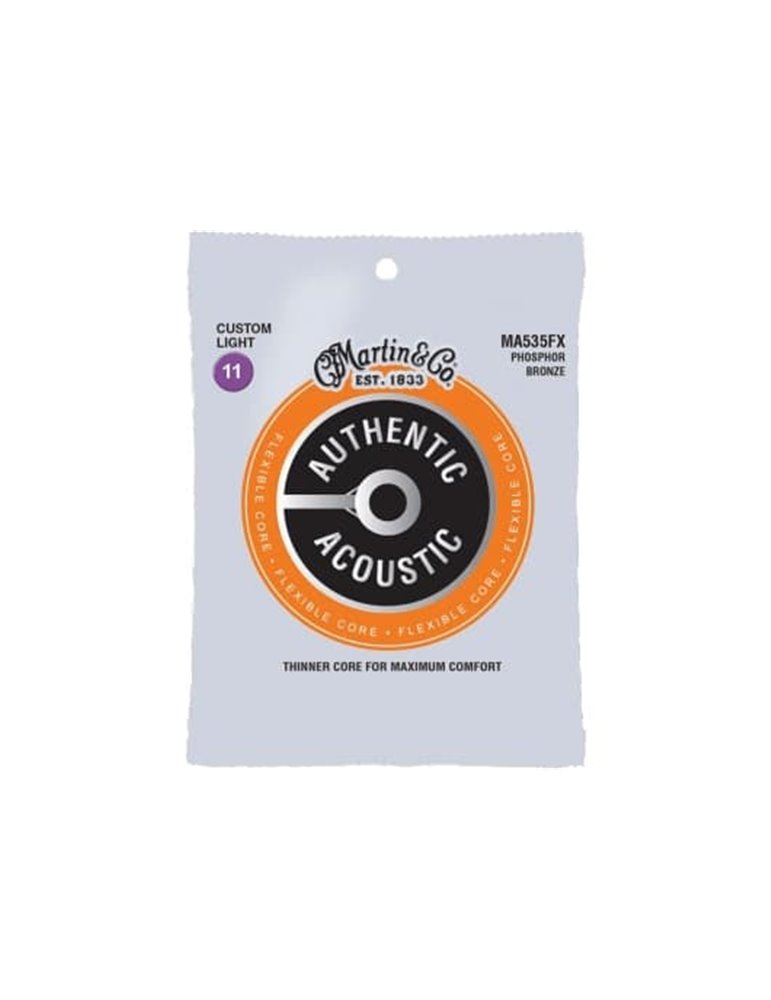 JUEGO ACÚSTICA AUTHENTIC SP FLEXIBLE PHOSPHOR/BZ 92/8 LIGHT 11-52