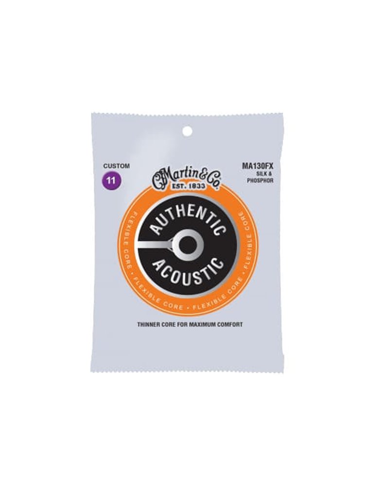 JUEGO ACÚSTICA AUTHENTIC FLEXIBLE CORE SILK & PHOSPHOR 11-47