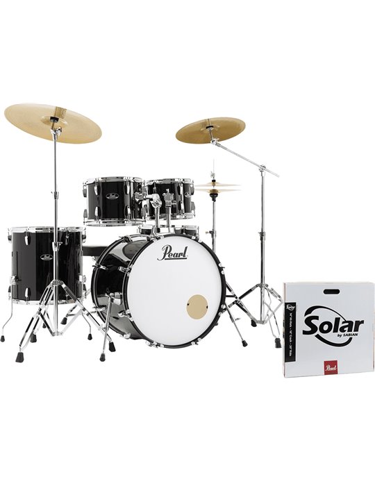 KIT ROADSHOW PLUS 2216B/1008T/1209T/1616F+1455S Herrajes, Sillín & 3 Platos Solar - Jet Black