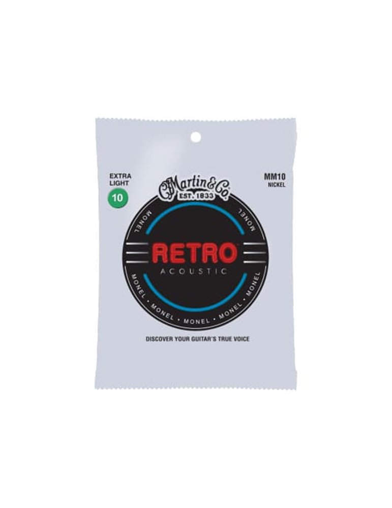JUEGO ACÚSTICA RETRO MONEL EXTRA LIGHT .010