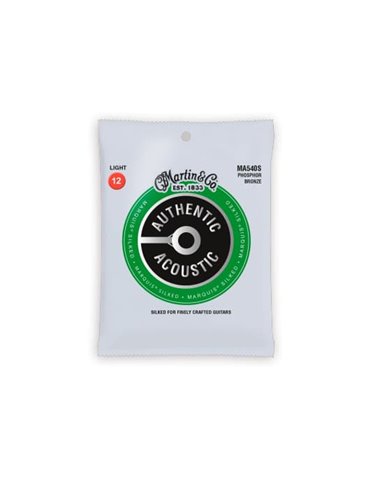 JUEGO ACÚSTICA AUTHENTIC SILKED PHOSPHOR BRONZE 92/8 LIGHT 12-54
