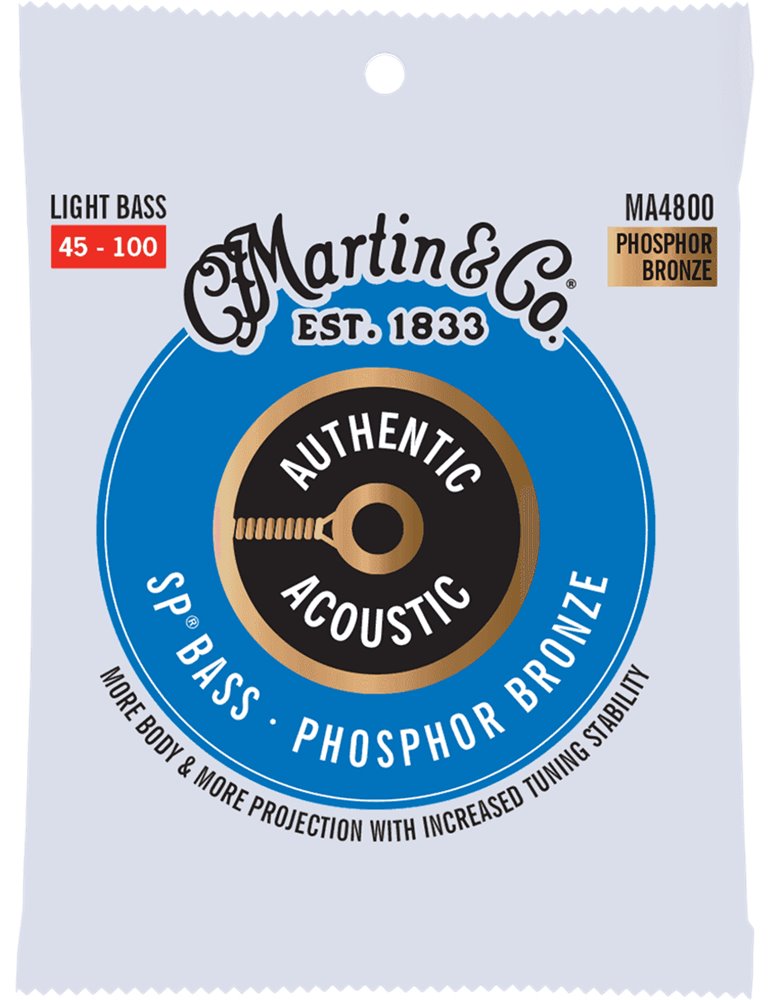 JUEGO BAJO ACÚSTICO AUTHENTIC SP BASS 92/8 PHOSPHOR BRONZE LIGHT 45-100