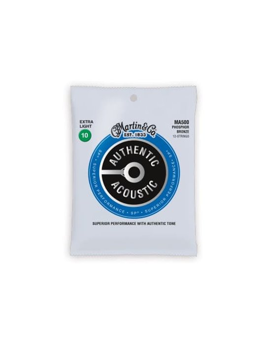 JUEGO ACÚSTICA AUTHENTIC SP 92/8 PHOSPHOR BRONZE 12St EXTRA LIGHT 10-47