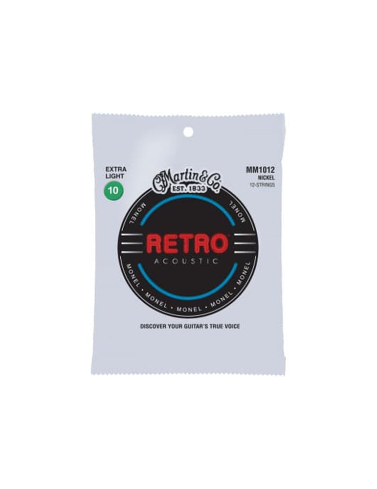 JUEGO ACÚSTICA RETRO MONEL 12St. EXTRA LIGHT .010