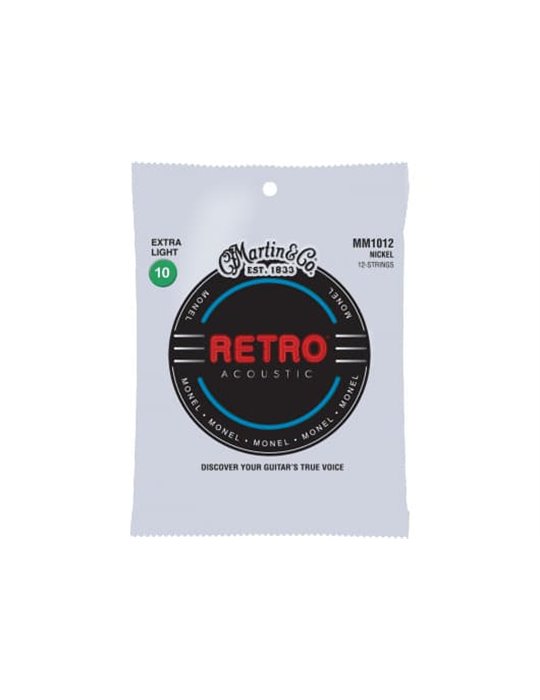 JUEGO ACÚSTICA RETRO MONEL 12St. EXTRA LIGHT .010