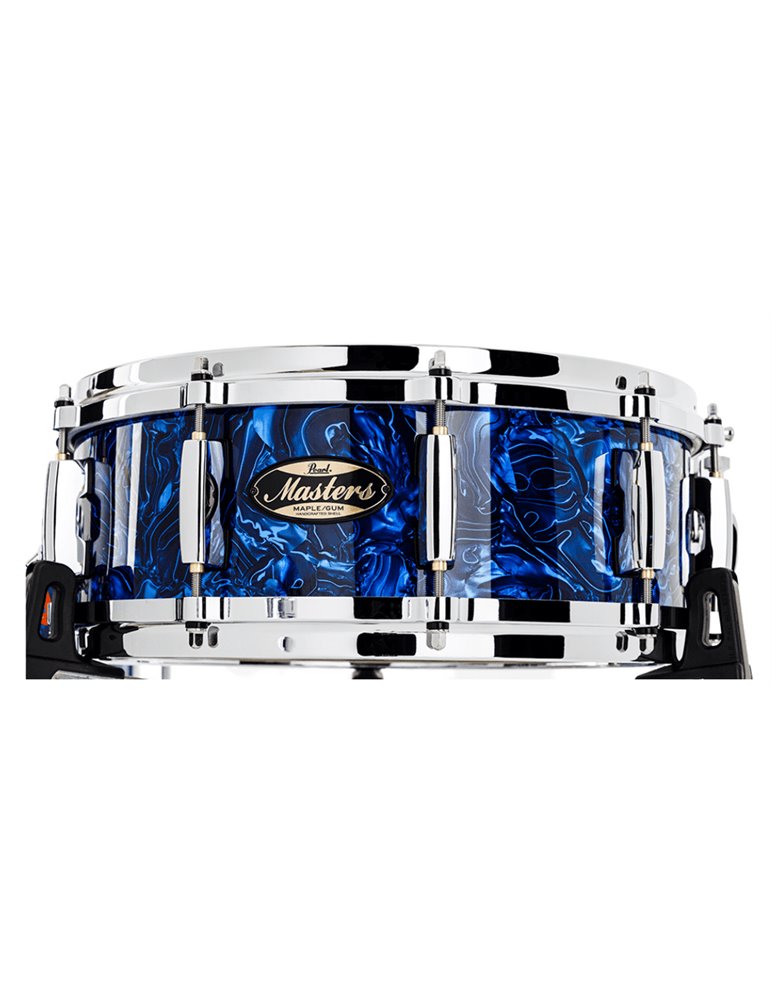 CAJA 14 x 6.5" MASTER MAPLE GUM - CUSTOM BLUE ABALONE