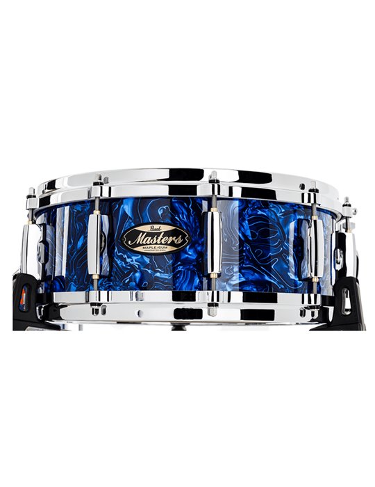 CAJA 14 x 6.5" MASTER MAPLE GUM - CUSTOM BLUE ABALONE