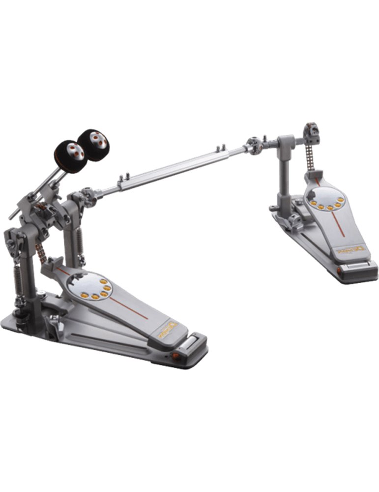 PEDAL DOBLE DE BOMBO ELIMINATOR DEMON (ZURDOS) con Estuche. Cadena