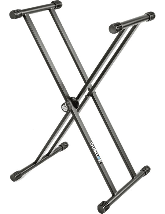 SOPORTE TECLADO T20 FORMATO "X" / PERFIL DOBLE - NEGRO