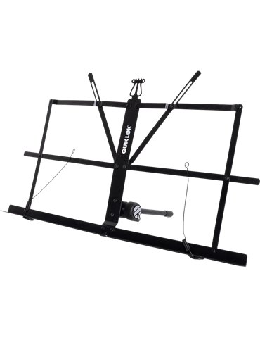 SOPORTE ATRIL PLEGABLE PARA MESA - METAL NEGRO - 41x23cm