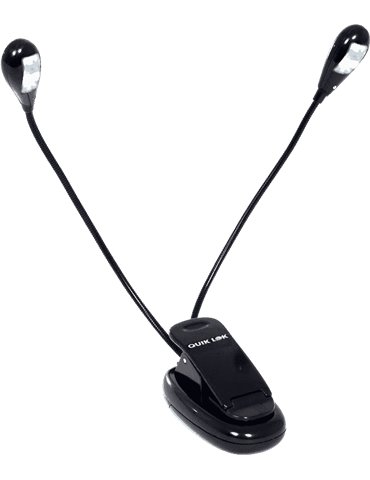 LÁMPARA ATRIL DUAL FLEX CON PINZA - 4 LED´s