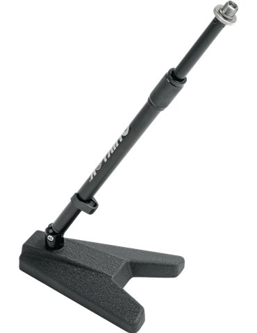 SOPORTE MICRÓFONO CORTO / BASE TRIANGULAR - NEGRO