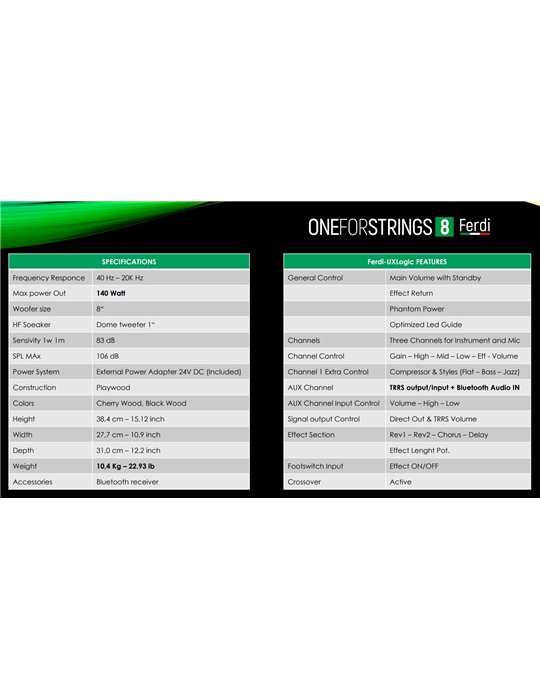 ONE FORSTRINGS 8 FERDI BLACK