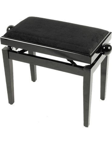 BANQUETA PIANO DELUXE PB10 MADERA - NEGRO BRILLANTE