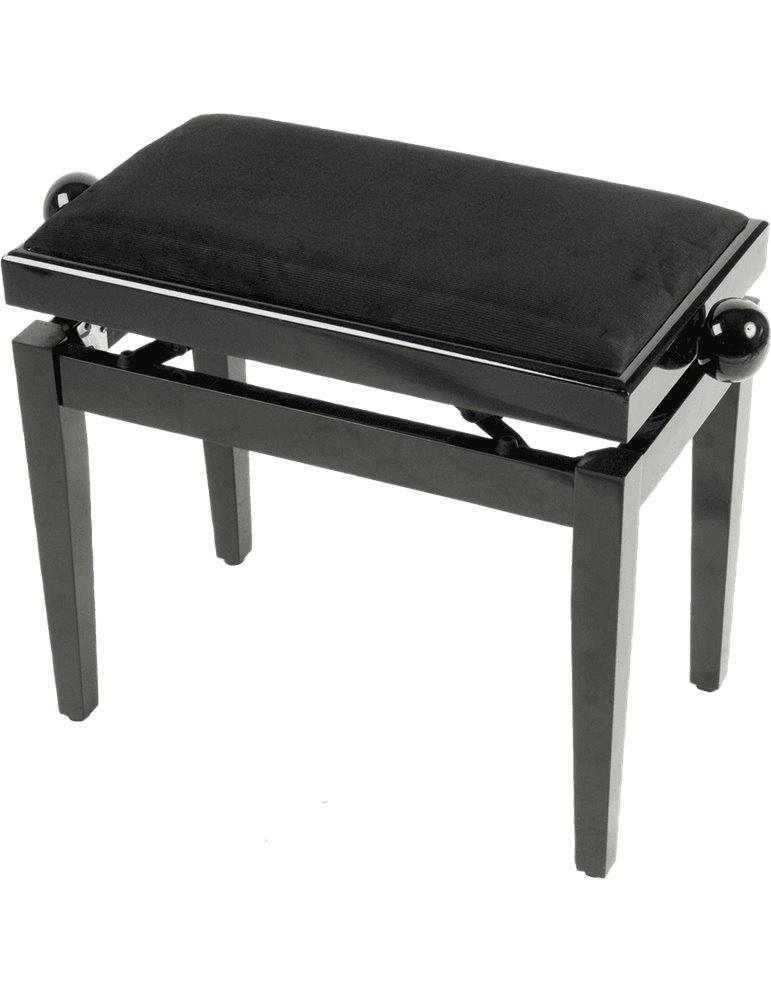 BANQUETA PIANO DELUXE PB10 MADERA - NEGRO BRILLANTE