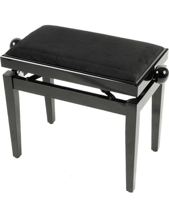 BANQUETA PIANO DELUXE PB10 MADERA - NEGRO BRILLANTE