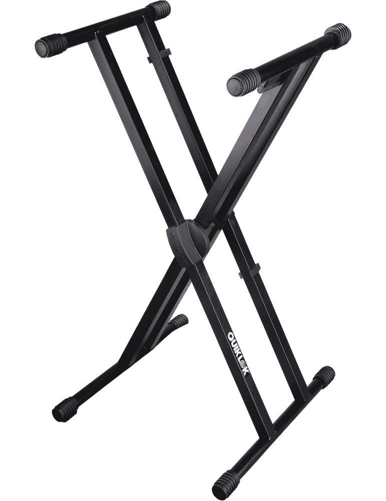 SOPORTE TECLADO T500 FORMATO "X" TRIGGER LOK / PERFIL DOBLE - NEGRO