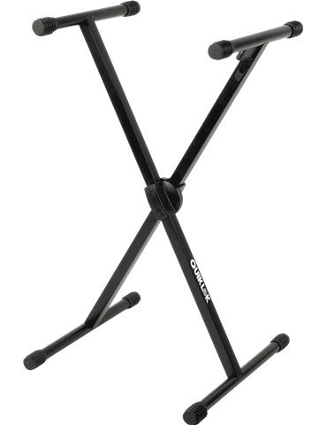 SOPORTE TECLADO T500 FORMATO "X" TRIGGER LOK / PERFIL SIMPLE - NEGRO