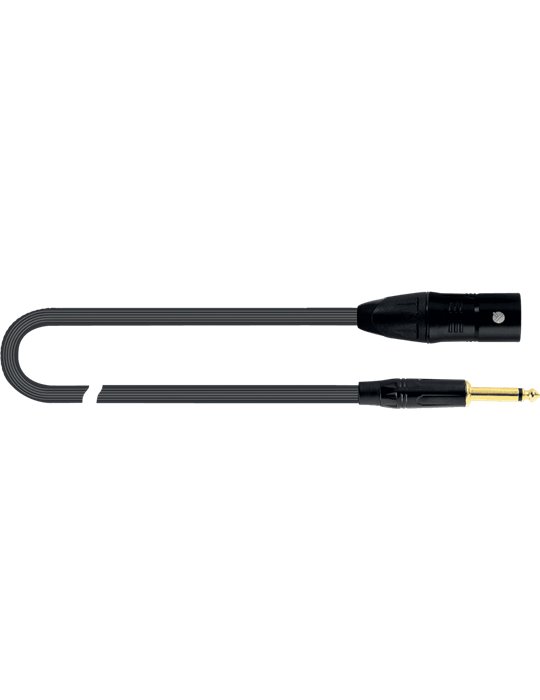 CABLE MICRÓFONO PVC XLR MACHO/JACK - 3 m